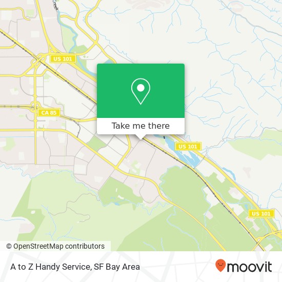 Mapa de A to Z Handy Service