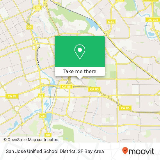 San Jose Unified School District map