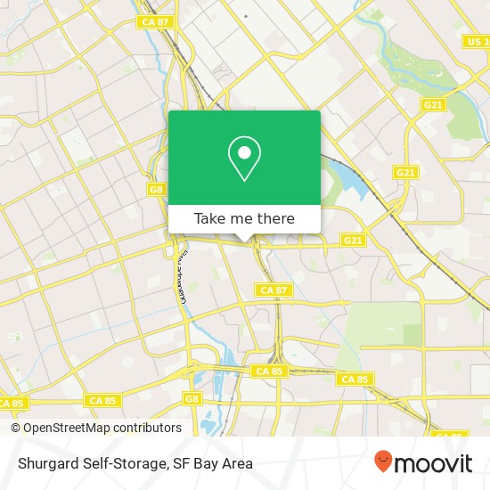 Shurgard Self-Storage map