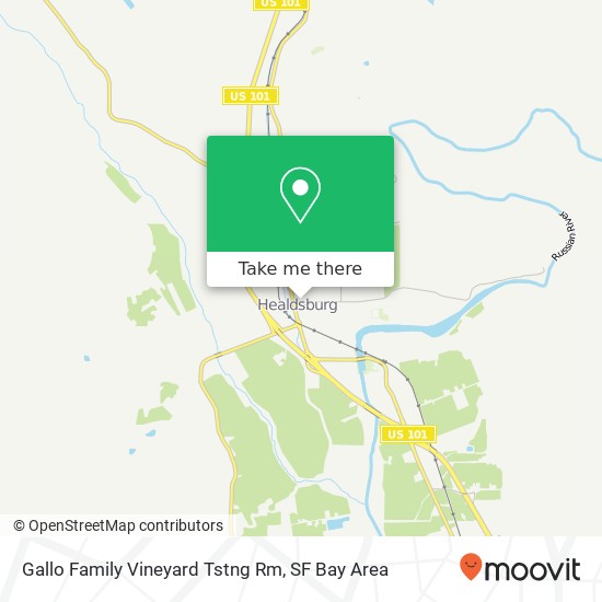 Gallo Family Vineyard Tstng Rm map