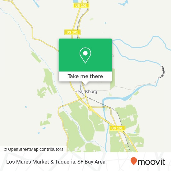 Mapa de Los Mares Market & Taqueria