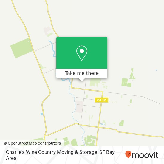 Charlie's Wine Country Moving & Storage map