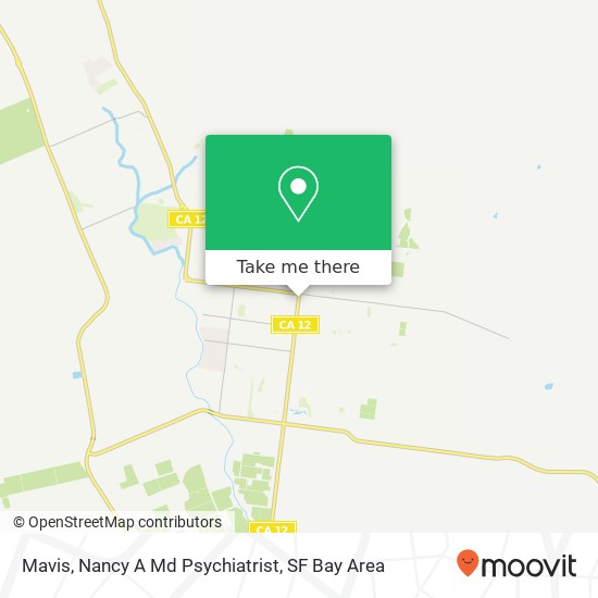 Mavis, Nancy A Md Psychiatrist map