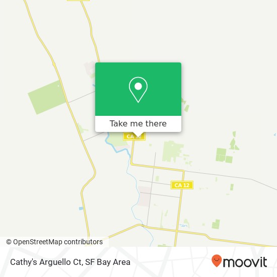 Cathy's Arguello Ct map