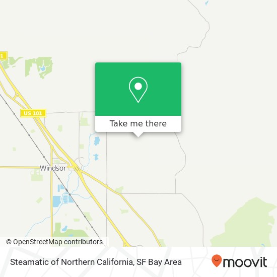 Mapa de Steamatic of Northern California