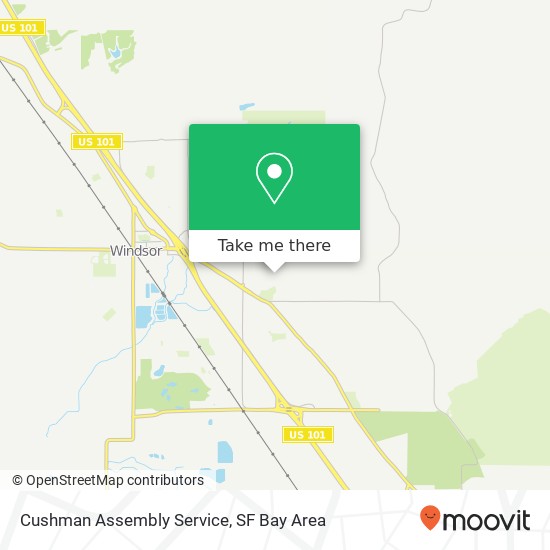 Cushman Assembly Service map