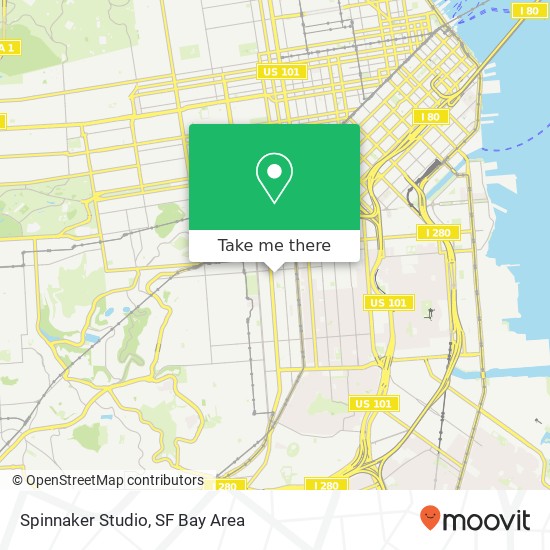 Spinnaker Studio map