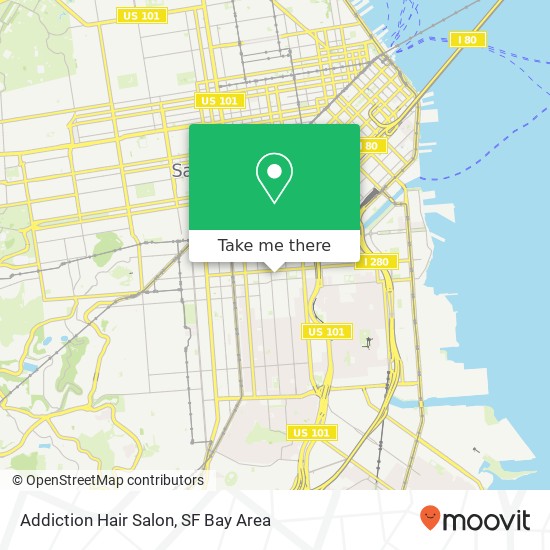 Addiction Hair Salon map