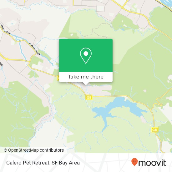 Calero Pet Retreat map