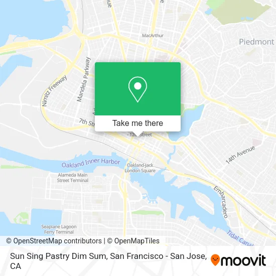 Sun Sing Pastry Dim Sum map