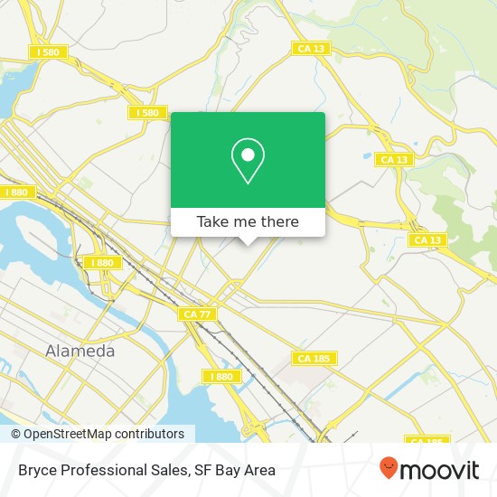 Bryce Professional Sales map