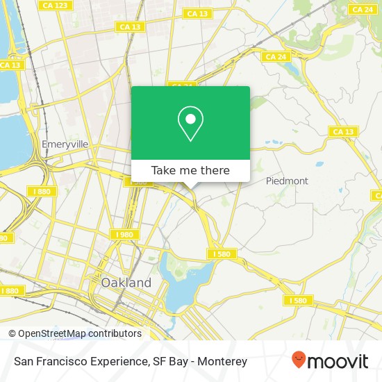 San Francisco Experience map