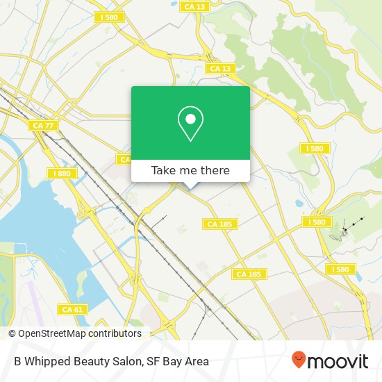 B Whipped Beauty Salon map