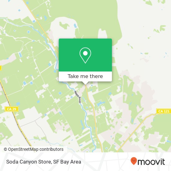 Mapa de Soda Canyon Store