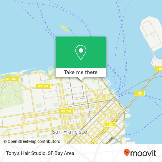 Tony's Hair Studio map