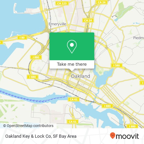 Oakland Key & Lock Co map