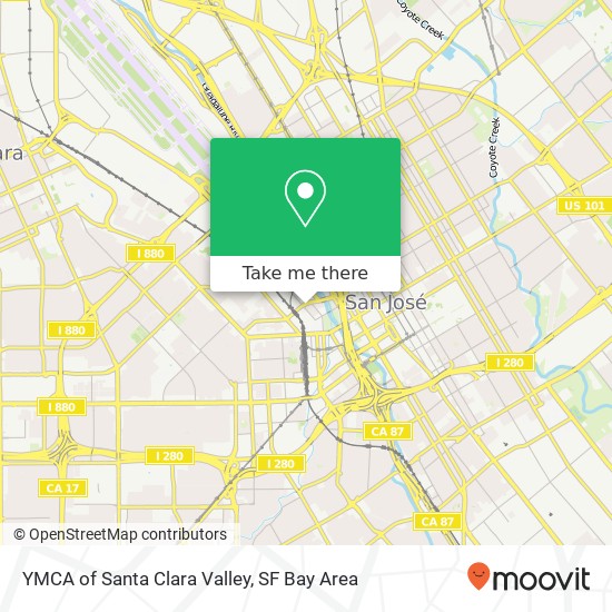 YMCA of Santa Clara Valley map