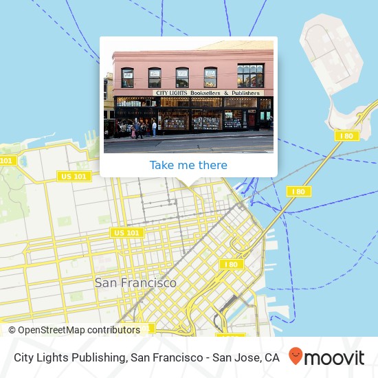 Mapa de City Lights Publishing
