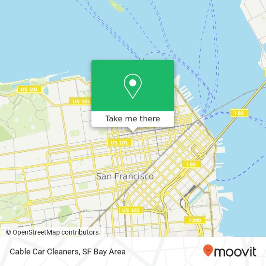 Cable Car Cleaners map