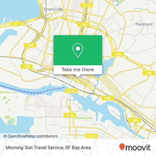 Morning Sun Travel Service map