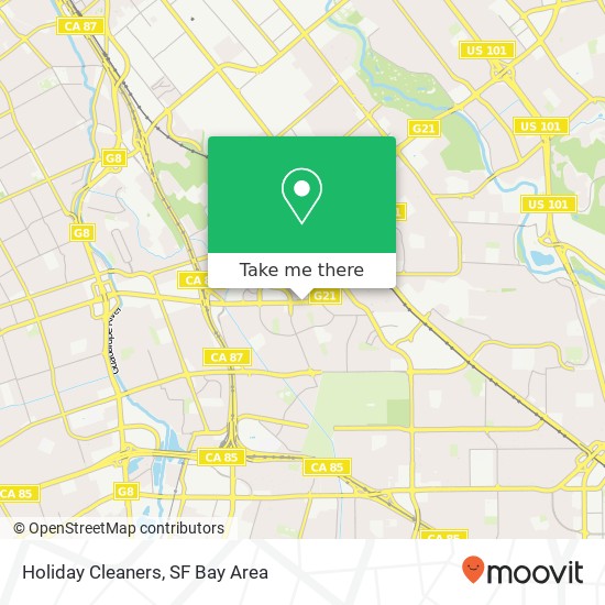 Holiday Cleaners map