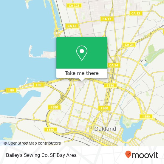 Mapa de Bailey's Sewing Co