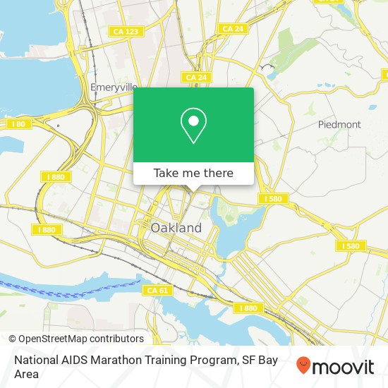 National AIDS Marathon Training Program map