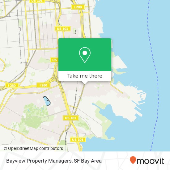 Bayview Property Managers map