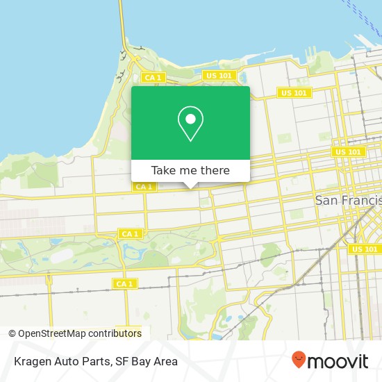 Mapa de Kragen Auto Parts