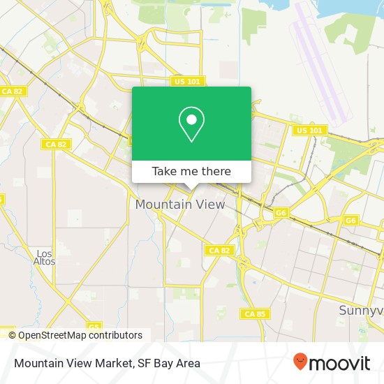 Mapa de Mountain View Market