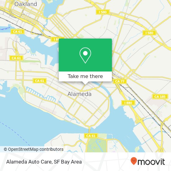 Mapa de Alameda Auto Care