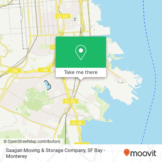 Mapa de Saagan Moving & Storage Company