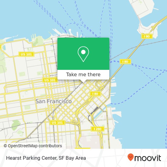 Mapa de Hearst Parking Center