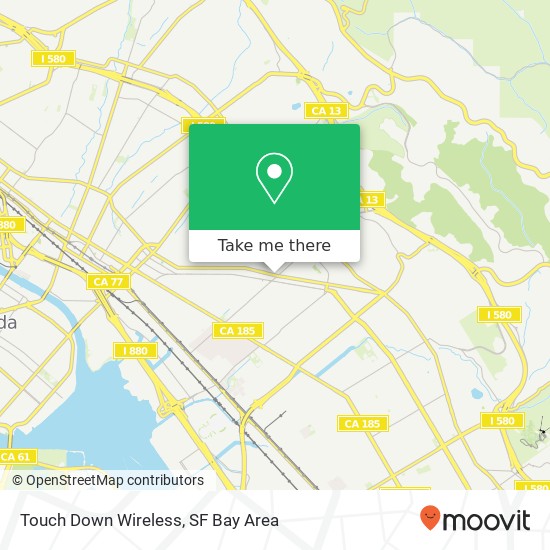 Touch Down Wireless map