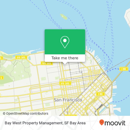 Bay West Property Management map