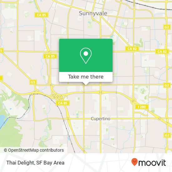 Thai Delight map