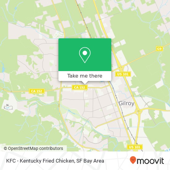 KFC - Kentucky Fried Chicken map