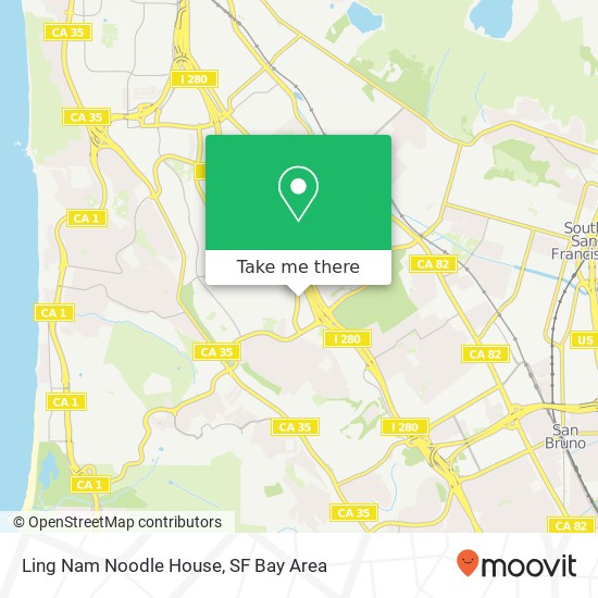 Mapa de Ling Nam Noodle House