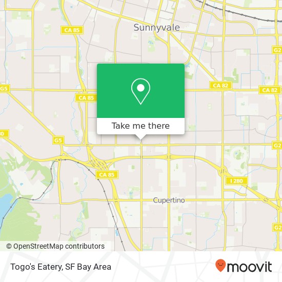 Mapa de Togo's Eatery