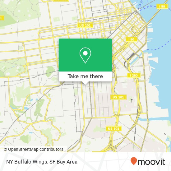 NY Buffalo Wings map