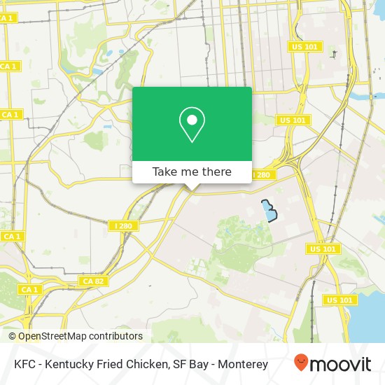 KFC - Kentucky Fried Chicken map