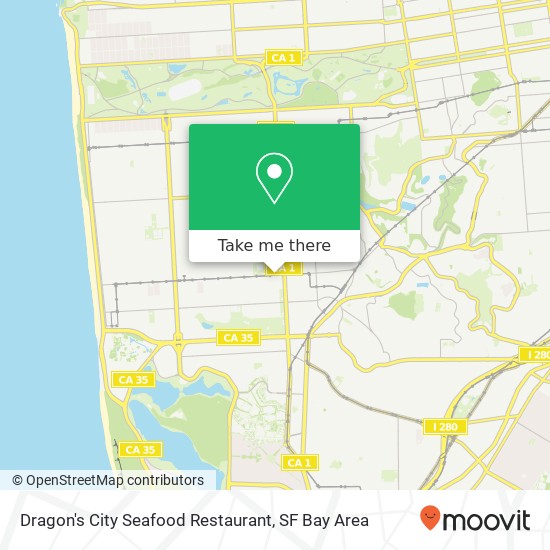 Mapa de Dragon's City Seafood Restaurant