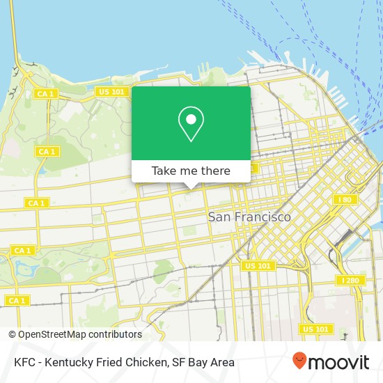 Mapa de KFC - Kentucky Fried Chicken