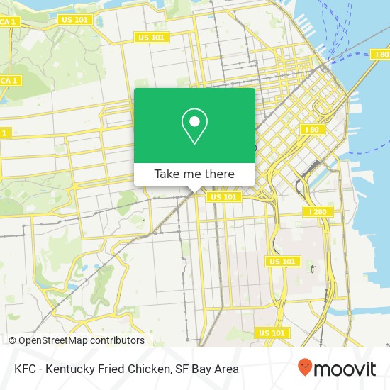 Mapa de KFC - Kentucky Fried Chicken