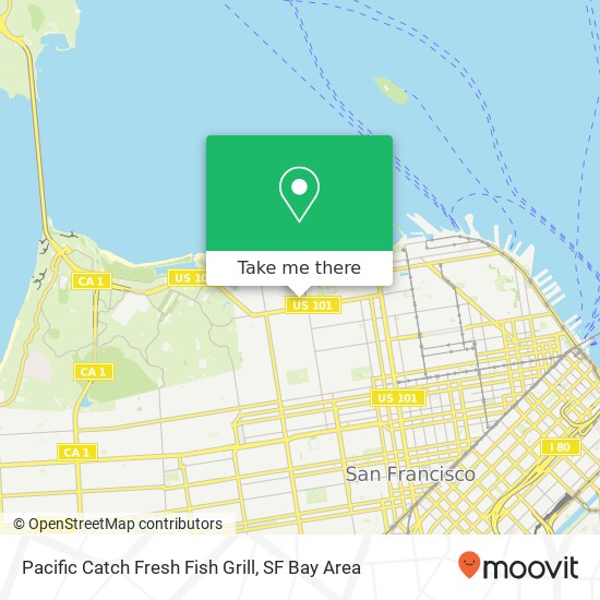 Mapa de Pacific Catch Fresh Fish Grill