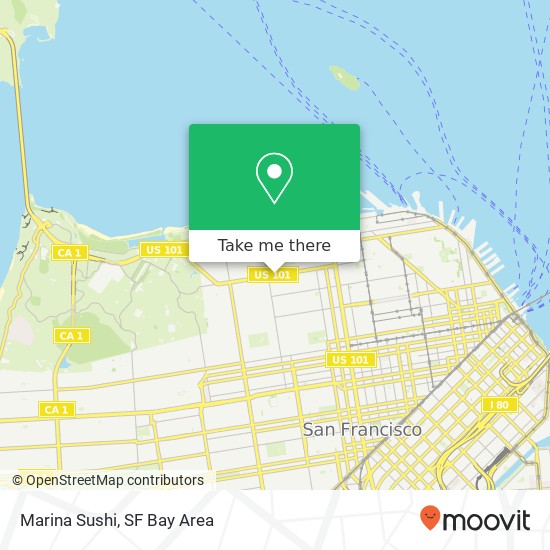 Marina Sushi map