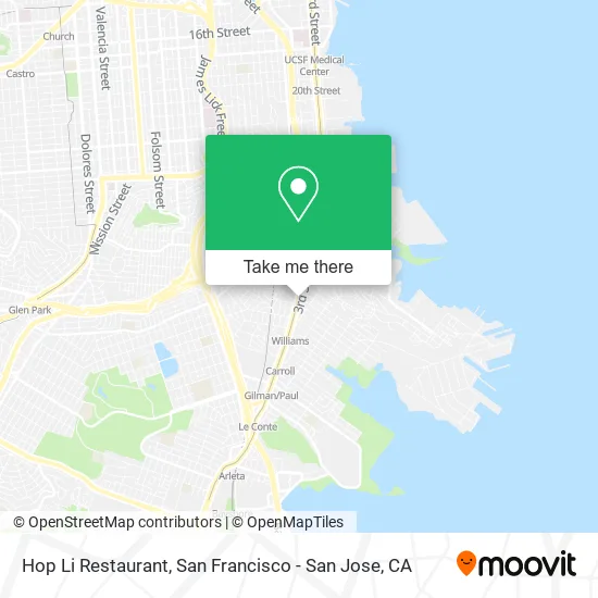 Mapa de Hop Li Restaurant