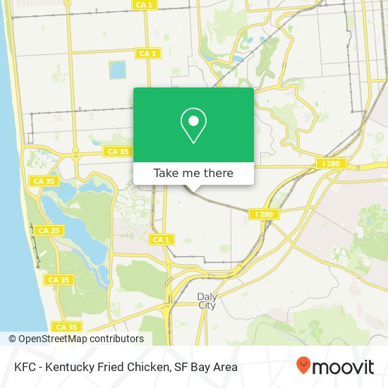 Mapa de KFC - Kentucky Fried Chicken