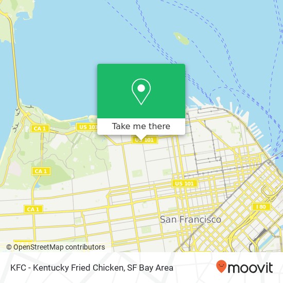 KFC - Kentucky Fried Chicken map