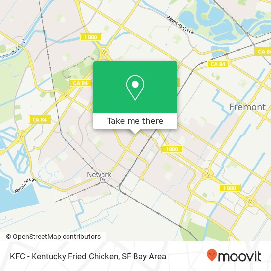 KFC - Kentucky Fried Chicken map